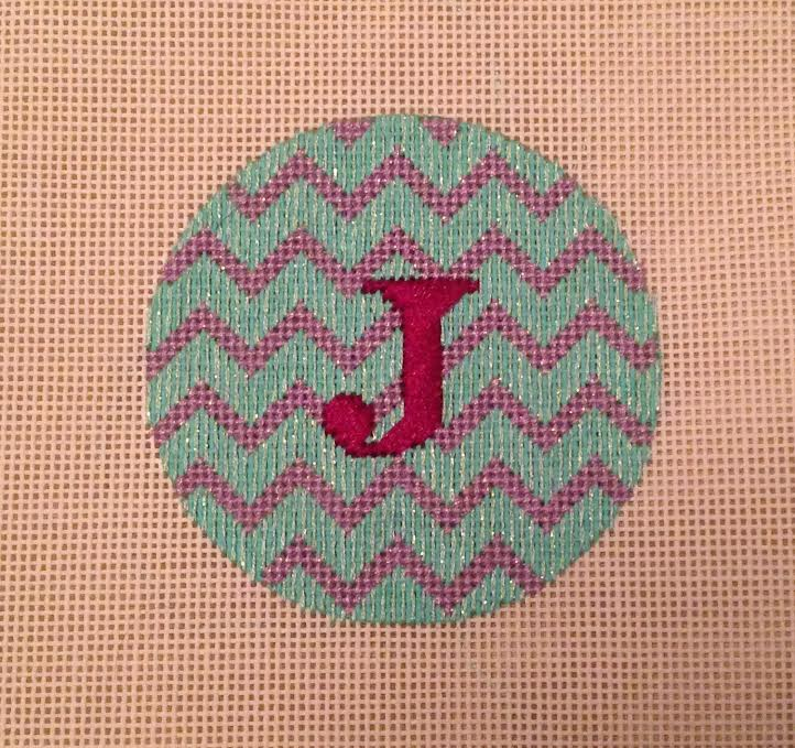 First Finish of the new year! Kate Dickerson Needlepoint Round