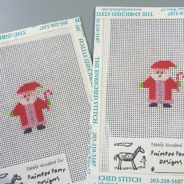 Needlepoint Race- close up