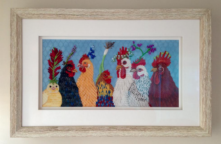 Framed Party in the Coop