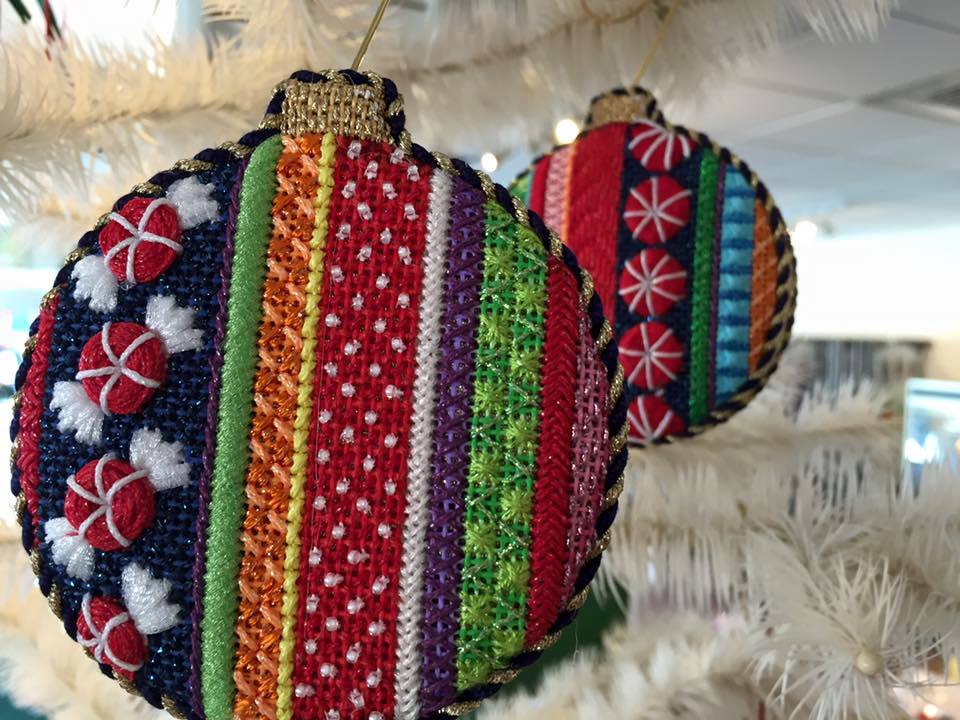 Associated Talents Candy Stripe Ornaments